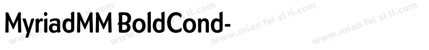 MyriadMM BoldCond字体转换